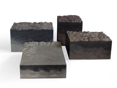 Low velvet coffee table HORIZONS Alcarol