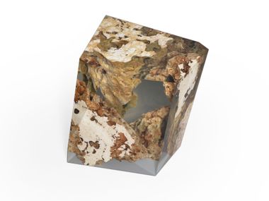 Stone and resin coffee table / stool KARST GEM Alcarol