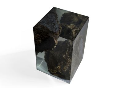 Lava stone and resin coffee table / stool LAVA Alcarol