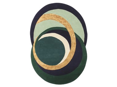 Tappeto ovale fatto a mano a motivi ALLIANCES FORÊT Toulemonde Bochart