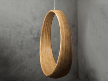 Swing plywood chair LOOP JHOOLA andblack