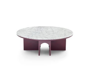 Mesa de centro redonda de mármore ARCOLOR 100 arflex