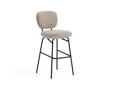 Upholstered stool with back MOMO arflex