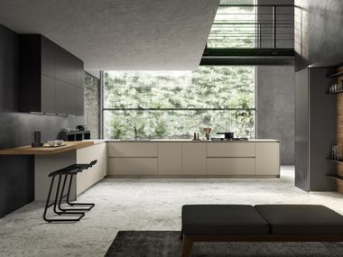 Kitchen with peninsula ARKÈ 03 Pedini