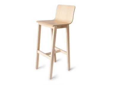High ash stool with footrest VERSION 3 Askia