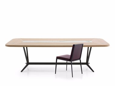 Rectangular wooden living room table ASTRUM Maxalto