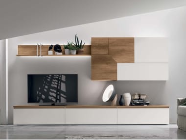 Parete attrezzata componibile ATLANTE UNIT AT129 Tomasella