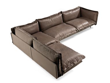Modulares Sofa aus Leder AUTO-REVERSE Arketipo