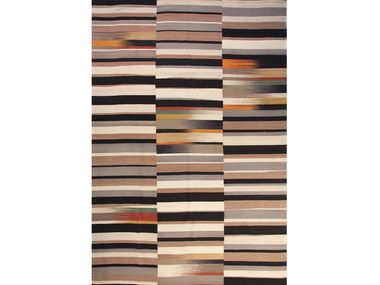 Tappeto rettangolare in lana a righe BANEH KELIM 1 Zollanvari