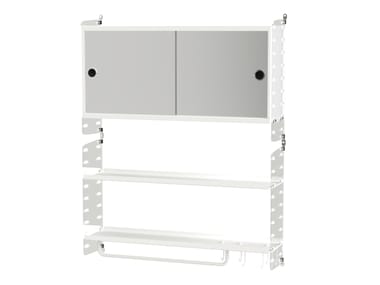 Suspended MDF bathroom cabinet with mirror BATHROOM D