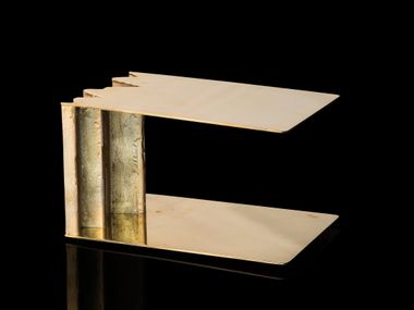 Low brass side table BE MINE Henge