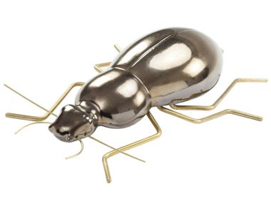 Ceramic decorative object BEETLE Gold Mambo Unlimited Ideas
