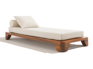 Mahogany and fabric day bed BELVEDERE SINGLE Seóra