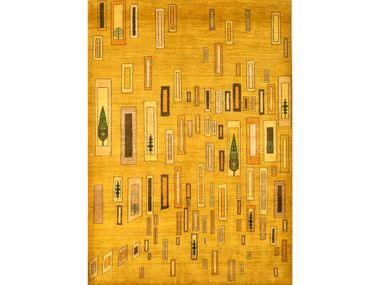 Rectangular wool rug SYMBOLIST MULTIFACETED VISTA Zollanvari