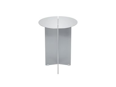 Tavolino di servizio rotondo in acciaio ORU S (Ø 35CM) blomus