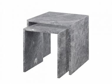 Square marble coffee table VARU blomus