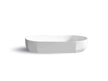 Countertop oval resin washbasin BLOOM BASIN OVAL