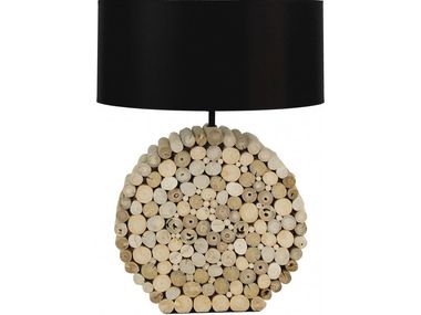 Wooden table lamp BOMBAY Flam & Luce