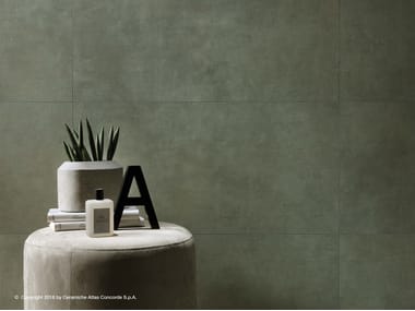 White-paste wall tiles with concrete effect BOOST | Wall tiles