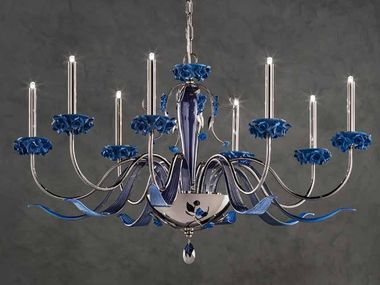 Crystal chandelier with Swarovski® Crystals BORA L8 Euroluce Lampadari