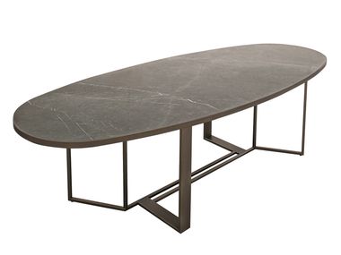 Oval ceramic dining table BOSTON Shake