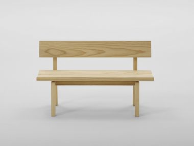 Pine garden bench with back BOTAN 4105-02 Maruni