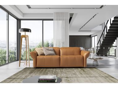 BREEZE | Leather sofa Tufted recliner leather sofa By Marinelli Home ...