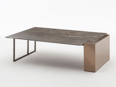 Low marble central coffee table BRERA SC5046 OAK