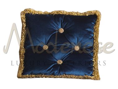 Quadratisches Kissen aus Stoff C10007 Modenese Luxury Interiors