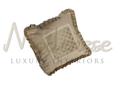 Quadratisches Kissen aus Stoff C10009FC Modenese Luxury Interiors
