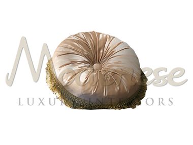 Rundes Kissen aus Stoff C10022 Modenese Luxury Interiors