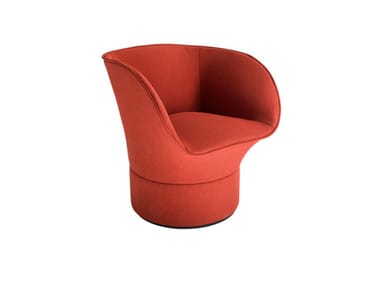 Poltroncina girevole in tessuto con braccioli CALA HC28 maison