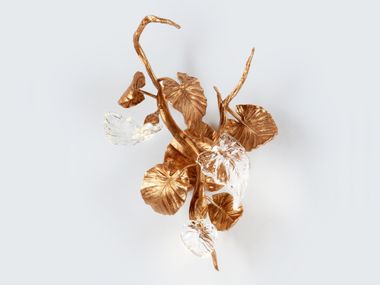 LED handmade bronze wall lamp CALATHEA MAKOYANA | Handmade wall lamp Serip