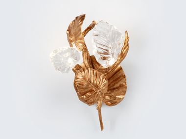 LED handmade bronze wall lamp CALATHEA MAKOYANA | Bronze wall lamp Serip