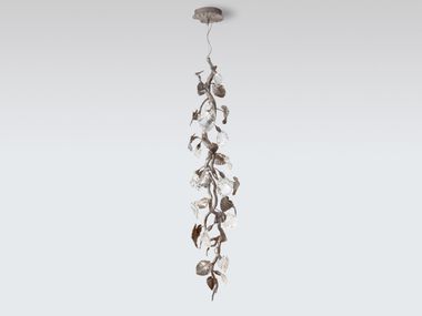 LED handmade bronze pendant lamp CALATHEA ORNATA LARGE Serip