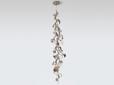 LED handmade bronze pendant lamp CALATHEA ORNATA MEDIUM Serip