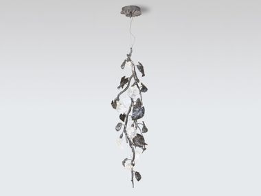 LED handmade bronze pendant lamp CALATHEA ORNATA SMALL | Handmade pendant lamp Serip