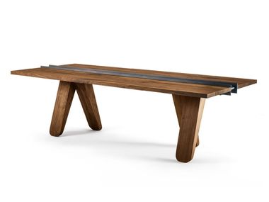 Rectangular solid wood table CANAL Riva 1920