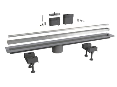Bonomini, CANALISSIMA SCARICO LATERALE 6825AC90S Scarico per doccia in acciaio inox
