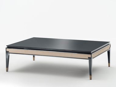 Low wooden central coffee table CASTELLO SC5098 OAK