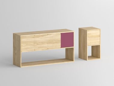 Solid wood sideboard with doors CAVUS Vitamin Design