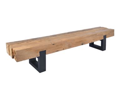 Rectangular low teak coffee table SAUVAGE CBdesign