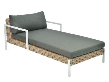 Lettino da giardino in tessuto con braccioli SHANA CBdesign