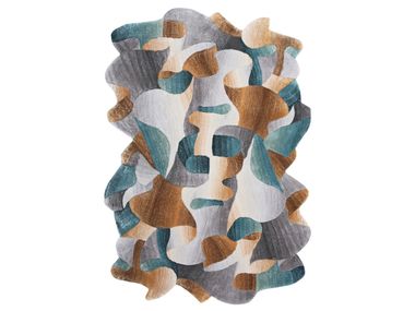 Patterned rectangular custom viscose rug CELL 002-T Loominology