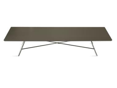 Low lacquered rectangular MDF coffee table CHARLESTON
