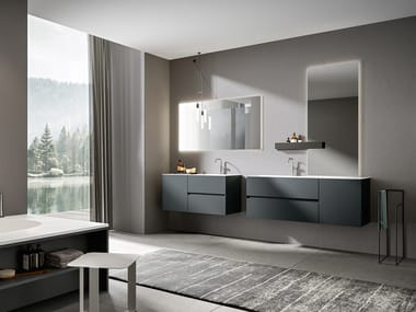 Edoné by Agorà, CHR4 006 Mobile lavabo sospeso con cassetti