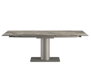 Extending rectangular ceramic table CILINDRO