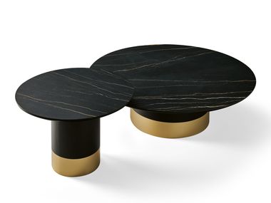 Round ceramic coffee table CILINDRO LOW EFORMA