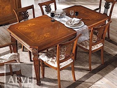 Rectangular solid wood table VIVRE LUX Arvestyle
