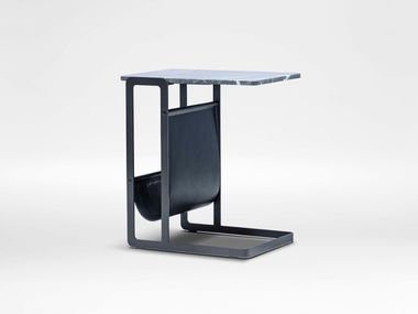 Marble coffee table with integrated magazine rack CLEO CAMERICH